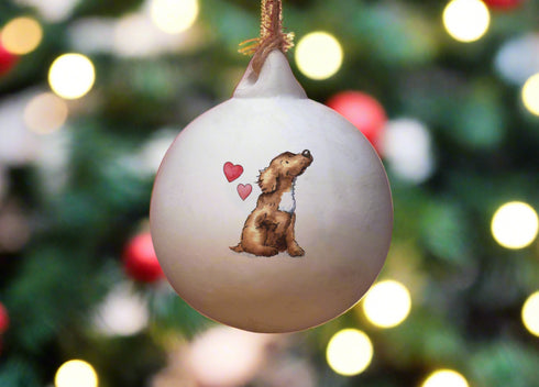 Cocker (Working) Ceramic Round Bauble